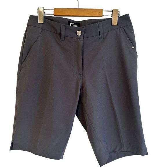 Zyia Active Women's Grey Clubhouse Golf Shorts - Picture 1 of 5